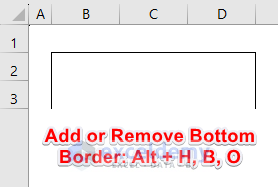 Keyboard Shortcut to Add or Remove Bottom Border