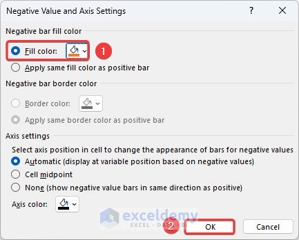 Choosing Fill Color for the negative values