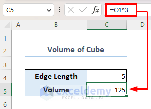 Calculating volume of cube