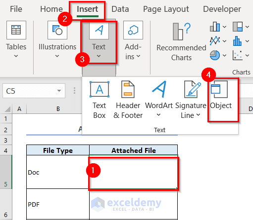 Inserting Object