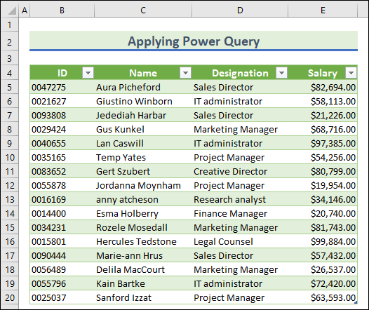 Imported CSV file into Excel and kept the leading zeros