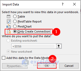 24- editing import data window