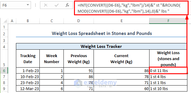 Converting the units of Weight
