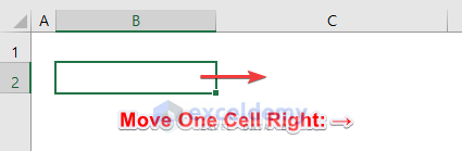 Keyboard Shortcut to Move One Cell Right