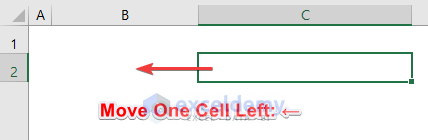 Keyboard Shortcut to Move One Cell Left