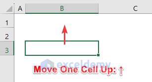 Keyboard Shortcut to Move One Cell Up