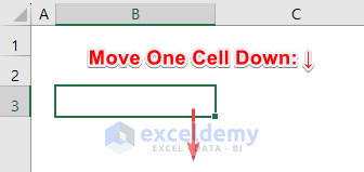 Keyboard Shortcut to Move One Cell Down