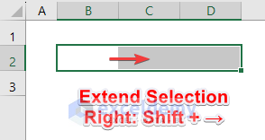 Keyboard Shortcut to Extend Selection Right