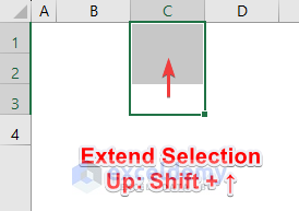 Keyboard Shortcut to Extend Selection Up