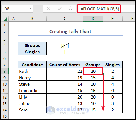 Completing Group and Single columns