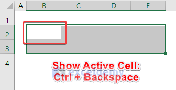 Keyboard Shortcut to Show Active Cell on Worksheet
