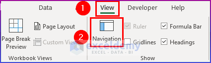 Click on the Navigation pane from the View tab