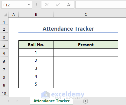 Outline for Attendance Tracker