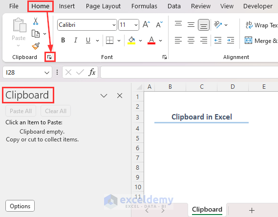 Overview of Clipboard in Excel