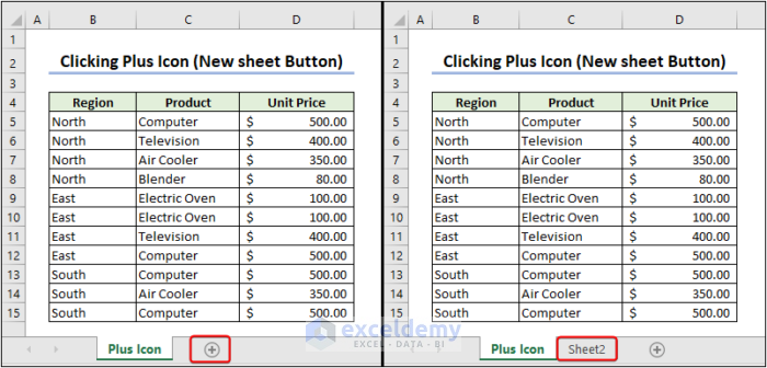 Overview of insert new worksheet in excel