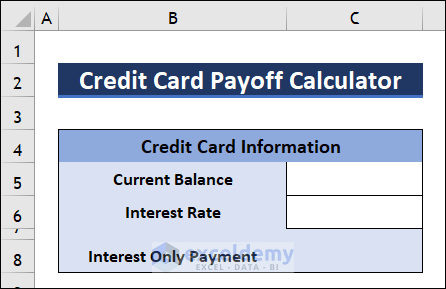 Credit Information Table