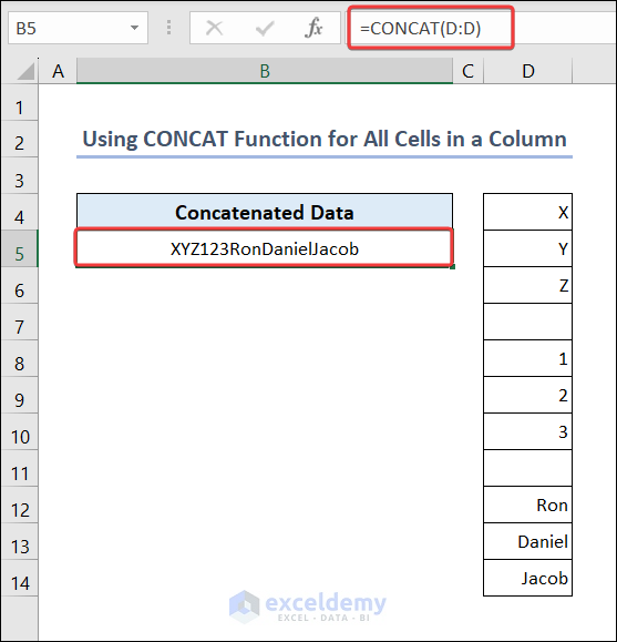 All Cells in a Column Joined with CONCAT Function