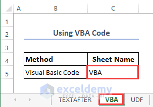 Using VBA code