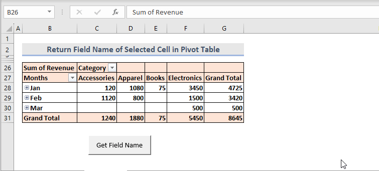 Running VBA Code for Field Name of Selected Cell in Pivot Table