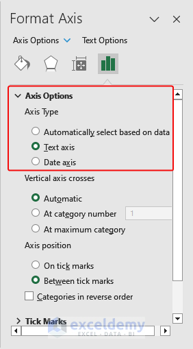 Changing Axis Type