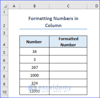 Data to Format