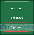 Option button from the files option