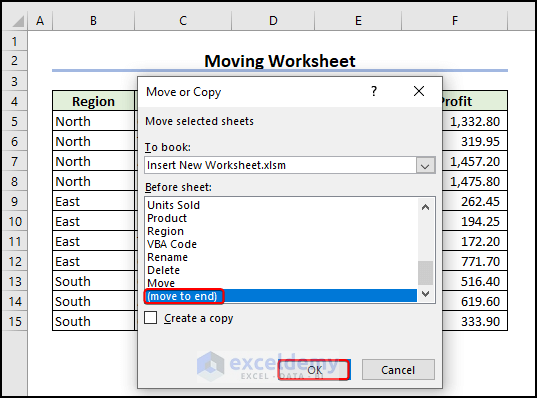 move to end option in Move or Copy dialog