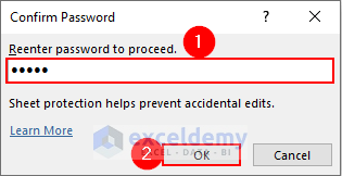 18- re-entering the password to confirm to mask the data
