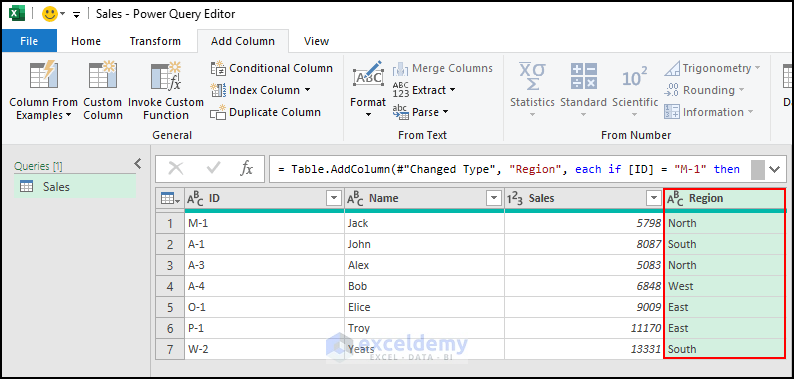 18.3- showed new column added in the power query editor