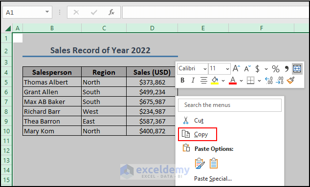 19- copying contents from the unprotected Excel workbook