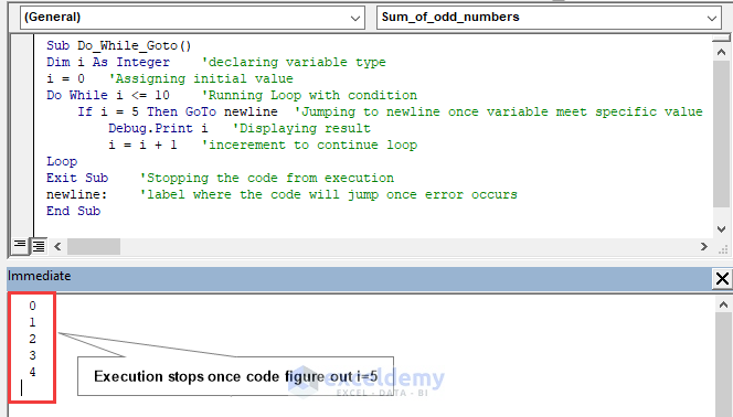 Use of GoTo statement inside a Do While loop