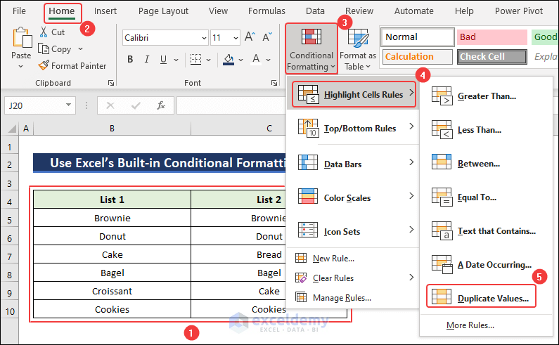 Go to Conditional Formatting