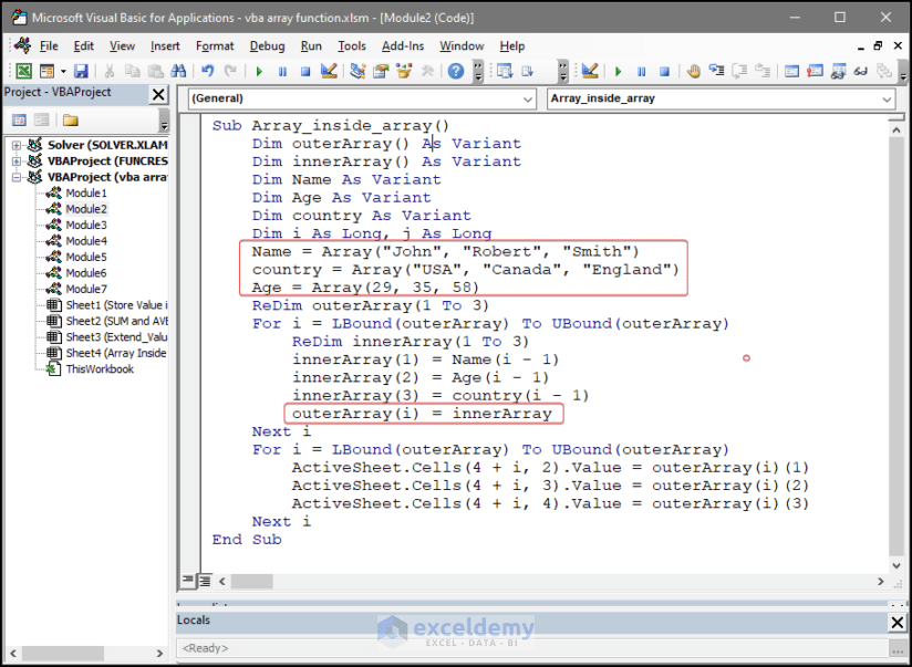 Arrayv Download How to Use VBA Array Function in Excel - ExcelDemy