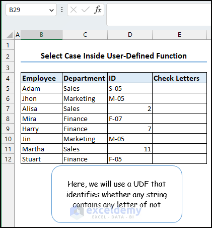 Dataset to Use UDF