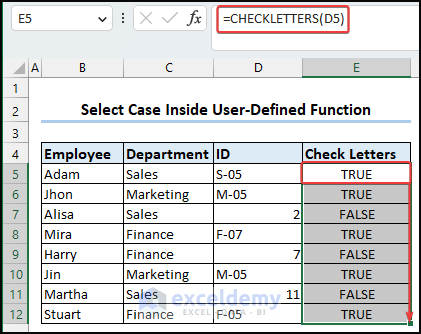 Autofilling Entire Column with UDF