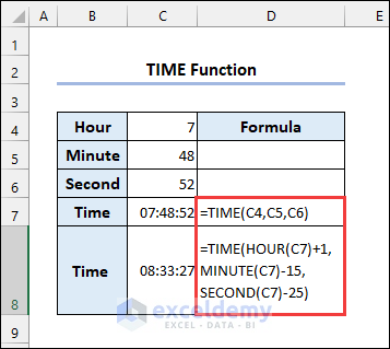 Overview of TIME function