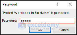 24- entering password to access data after protecting Excel workbook with VBA