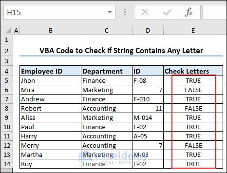 Using VBA Code to Check if String Contains Letters