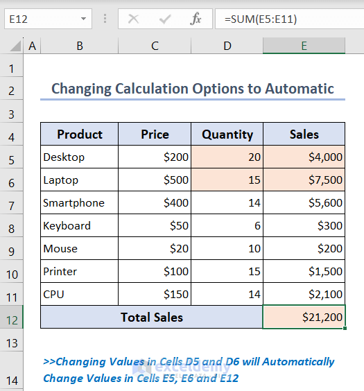 Showing automatically updated values in dataset