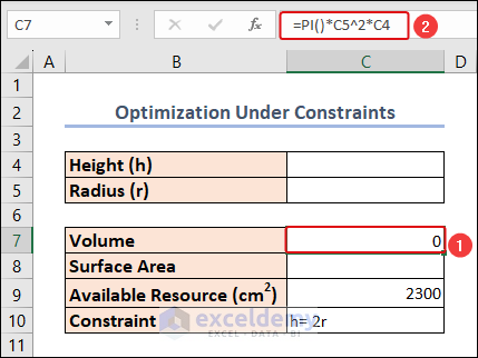 formula to calculate volume of a cylinder