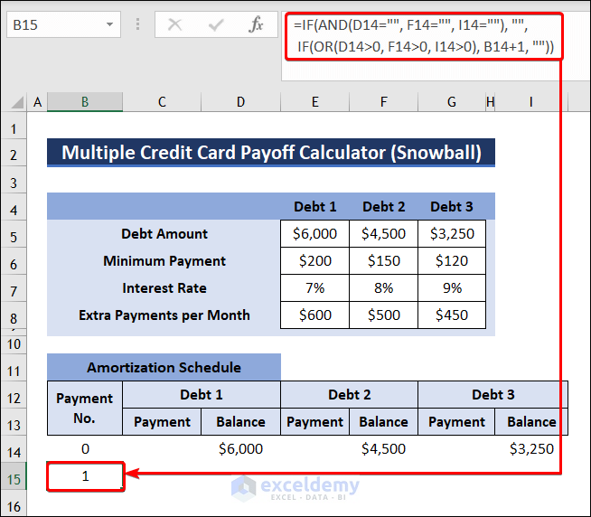 Calculate Payment No