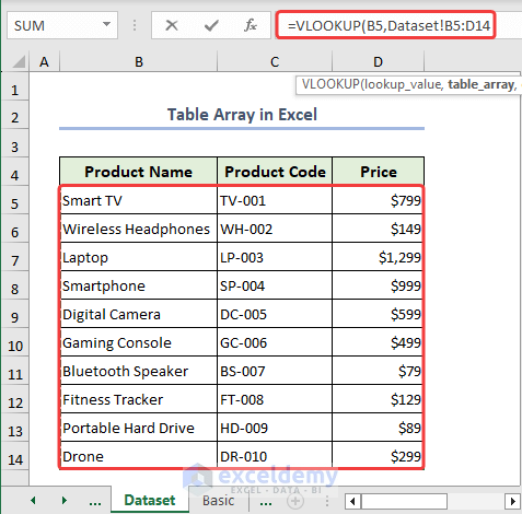 Formula of VLOOKUP function to lookup value from a different worksheet