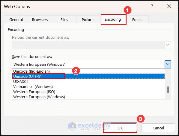 Encode Sample Excel How to Do Excel Encoding (Check and Change) - ExcelDemy