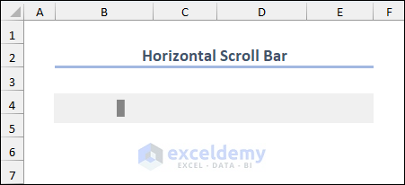 Horizontal Scroll Bar