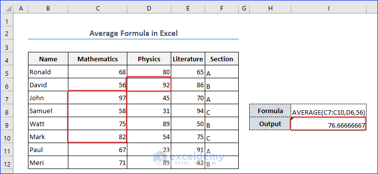 Average Excel Sheet Example How to Calculate Average in Excel (Ultimate Guide)