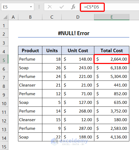 adding asterisk sign to avoid #null error