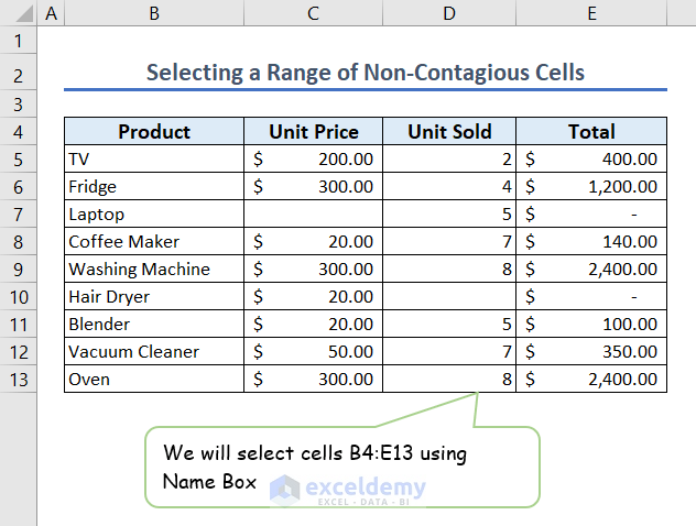 img17- selecting non-contiguous cells
