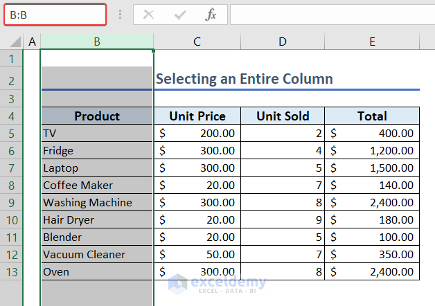 img30- entire column is selected
