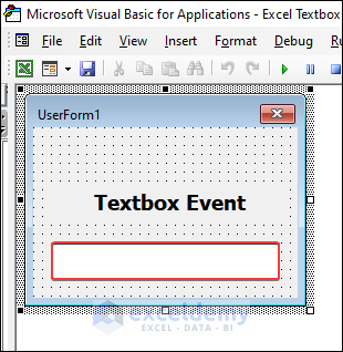 Textbox event in the userform overview