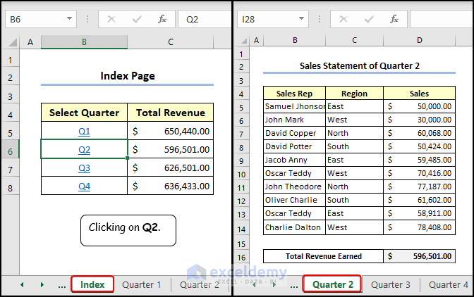 Overview of linking in Excel